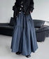 Tiered Check Flare Skirt